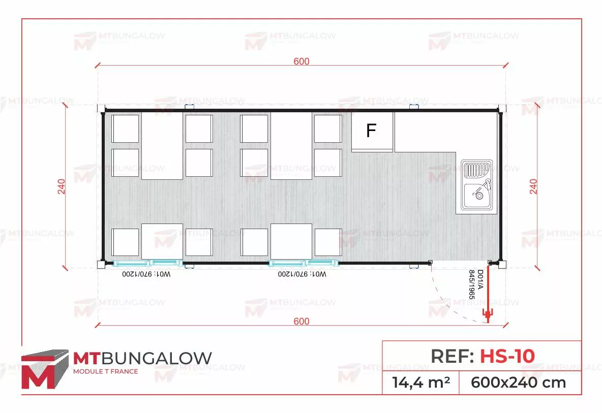 Plan réfectoire