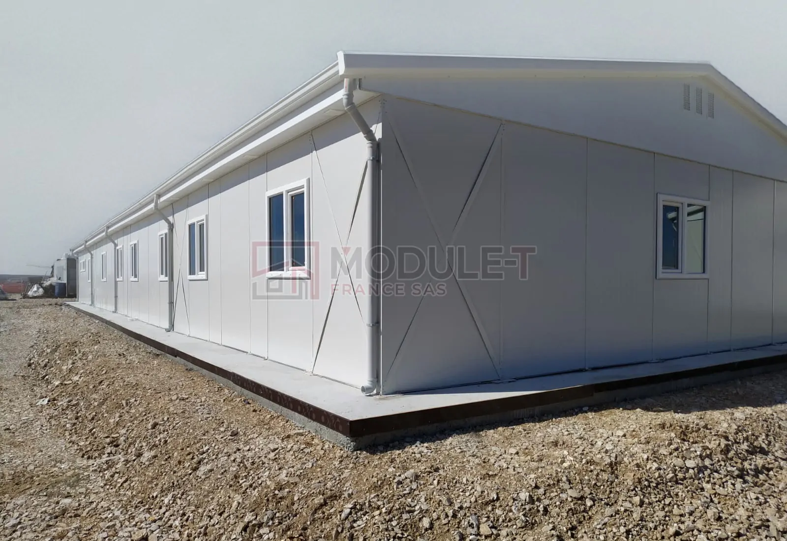 Cabane de chantier étendu