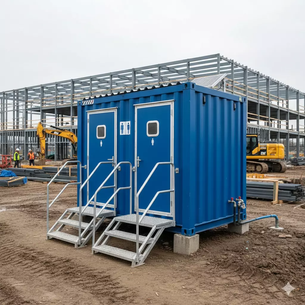 Bungalow sanitaire de chantier